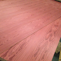 High-end wood veneer red pine pattern veneer background wall wainscoting Custom paint-free board parquet finished decorative board