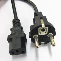 Eu Tenders Power Cord Eurogauge Direct Plug-in Power connection line 3 Core 0 75 square 1 8 m VDE certified pure copper