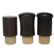 High-grade ebony Japanese waist drum-shaped mushroom-shaped mounting shaft head material Solid wood Tiandi Xuan paper tube shaft head