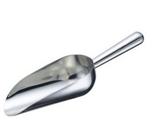Stainless steel round mouth dried fruit shovel small ice shovel high-end soy shovel sugar shovel material shovel rice shovel ice shovel