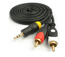 3 5mm cm double Lotus audio line 3 5 turn RCA AUX line lotus flower to 3 5 male conversion line sound Line