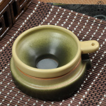 Ancient pottery tea leak classical filter Japanese tea set antique Puer tea set kung fu tea set kung fu tea set zero match