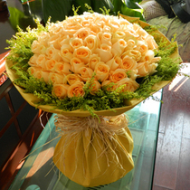 99 champagne roses marriage proposal successful peanut day gift flower lover girlfriend Christmas delivery flower city express delivery