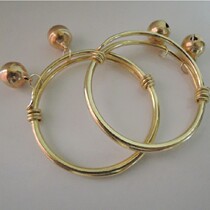 High-quality brass bracelet round bracelet hand ring childrens style with bells ethnic style exquisite jewelry can be wholesale