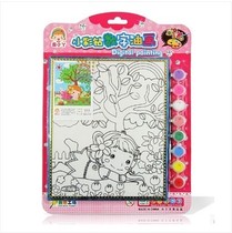 Batch zero 3-year-old children handmade ugly little ya boutique new small colored diamond digital oil painting 8 paint