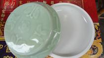 Jingdezhen porcelain culture with porcelain color glaze ink pool ink plate material plate pen holder four treasures