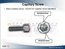 ASM porcelain mouth screw PN:26-D27141 Chopper screw Torque sleeve KNS porcelain mouth screw