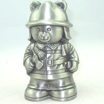 Russian characteristic money storage piggy bank animal bear miner baby children Harbin travel commemorative gift