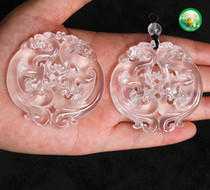 Myanmar A cargo water Moray jade pendant strong fluorescent glass species water mist thick air dragon zodiac pendant male