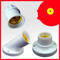 Batch round seat type oblique screw suspension type hanging line lamp head Lamp holder base Lamp accessories E27