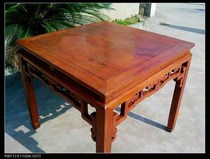 Qing Dynasty beech wood tea table eight fairy table wrapped pulp good bag old bag real antique collection old furniture Ming and Qing antiques old furniture