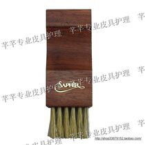 SF Fance SAPHIR Black Gold Series premium mahogany mini waxing brush shoe edge groove