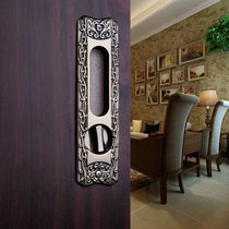 German Hongying Qing ancient bronze mobile door lock European-style antique mobile door lock pattern flat push Ramen suspension sliding door hooking lock