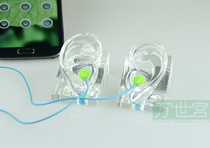 Vanshigong left and right ear ear mold eardrum imported crystal transparent in-ear headphones human scale
