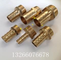 Copper pagoda nozzle external wire pipe water pipe gas connector copper gas outlet metal hose joint 1 2 3 4 6 points