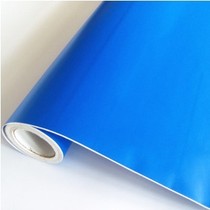 Matte sky blue medium blue industrial blue self-adhesive instant paste waterproof PVC back glue refurbished dormitory decoration sticker