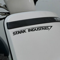 TUTU Car Sticker-Iron Man Stark lndustries Stark Industrial Motorcycle Reflector