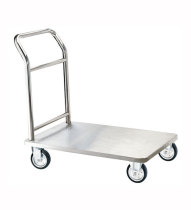 Stainless Steel Flatbed Truck Pushcart Flatbed Truck Depot Handling Lavan Hotel Luggage Small Cart