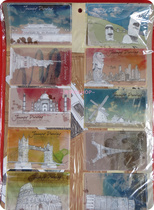 World famous books building card stickers cartoon animation card stickers bus card stickers