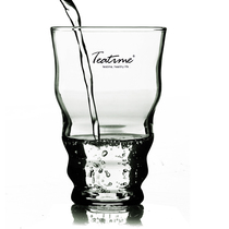 Cup teatime transparent water cup fruit juice cup large capacity heat-resistant glass tea cup Island