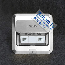 Stainless steel color ground plug Guolun ground plug dual computer plug two computer ground plug