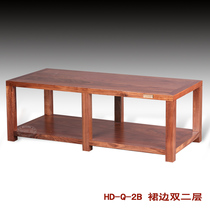 Huidian rack Q-2B double two-layer solid wood rack Audio rack Cabinet Audio rack Rack equipment rack