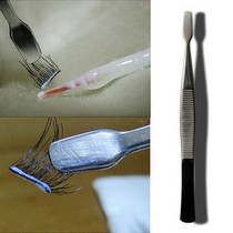 Flat mouth clip duckbill clip Kevin teacher recommended false eyelash adjuster special clip Stainless steel tweezers