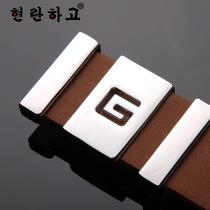 Fashion G letter buckle Korean version smooth buckle belt mens belt factory direct sales A158