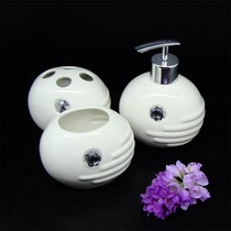 Ceramic hand sanitizer bottle bathroom set creative shampoo split press emulsion empty bottle