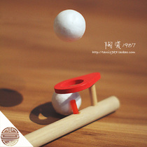 Blow ball toys Italian childrens wooden toys Nostalgic floating floating ball Magic magic blow ball