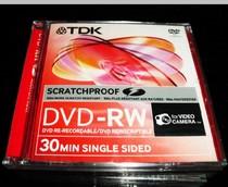 Roman disc TDK Super hard scratch-resistant DVD-RW camera small disc Rewritable DVD-RW8 cm disc