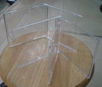 09 transparent CD box double-piece CD box double-disc-mounted DVD CD box square thick transparent box