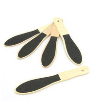 Wooden handle plastic double-sided oval foot rubbing stone exfoliating calluses and dead skin foot rubbing stone