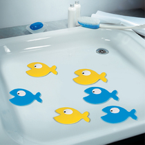 Bathroom SPIRELLA cartoon cute blue fish bathtub PVC foot mat bathroom non-slip patch mat home
