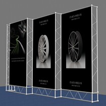 Ball Festival display stand electroplating Truss car 4s shop display stand aluminum truss trihedral display frame