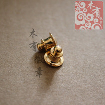 Badge accessories round head senior card cap butterfly cap accessories badge buckle badge hat