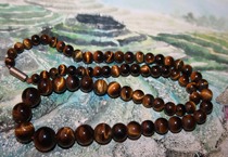 70-80 years old foreign trade natural Tiger Eye Stone Wood stone necklace boutique inventory special domestic fast
