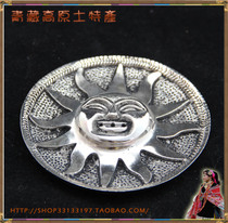 India imports beautiful Indian sun All white bronze incense tray Three stick-in-holes personality pretty