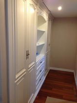 Shanghai solid wood wardrobe door panel boutique solid wood South American cherry wood wardrobe solid wood sliding door customization