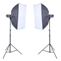400W flash soft light box photography light set High-end clothing portrait photography double light package