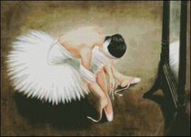 New big painting DMC cross stitch kit character ballet girl