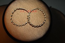 70 s old export 925 silver twist pull wind big earrings old sterling silver earrings price Special Price