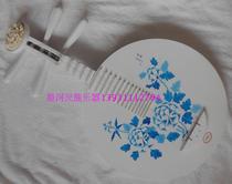 White Head Flowers Moon Harmonica Hand Painted Green Flowers Workmanship Exquisite Delivery Bag Manufacturer Direct Sales Assurance Quality