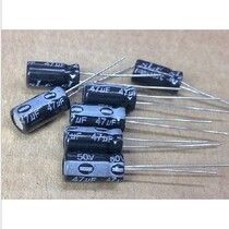 CD11 electrolytic capacitor 47UF 50V 50V 47UF with a 105-degree overview