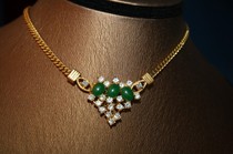 (Super Memory) 80 s fashion Malay Rhinestone Necklace Special