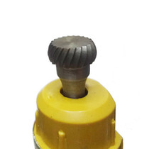 Semicircular (T-shaped) cemented carbide rotary file