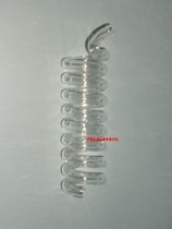 Glass serpentine tube tube outer diameter 8mm disc ring outer diameter 40mm rings more than eight ring size can be set