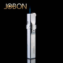 Jobon mid-state lighter creative windproof personality grinding wheel adjustable metal blue firework high gear gift