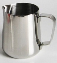 350CC 600CC stainless steel double-layer fancy coffee 304 pull Flower Cup calabuccino milk tank