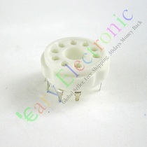 PCB nine-leg GZC9-Y-2 ceramic Electronic Tube silver-plated tube holder audio DIY accessories suitable for EL504 EL519